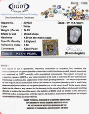 14.20/CT NATURAL KESHI PEARL